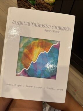 Cooper Applied Behavior Analysis White Cover Textbook